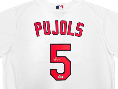 Albert Pujols Signed St. Louis Cardinals White Nike Replica Jersey BAS - Sports Integrity