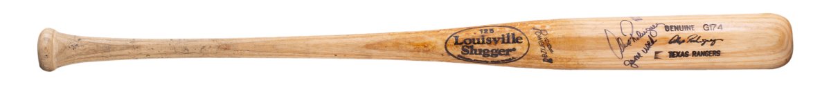 Alex Rodriguez Signed Texas Rangers Game Used Louisville Bat Game Used Insc PSA - Sports Integrity