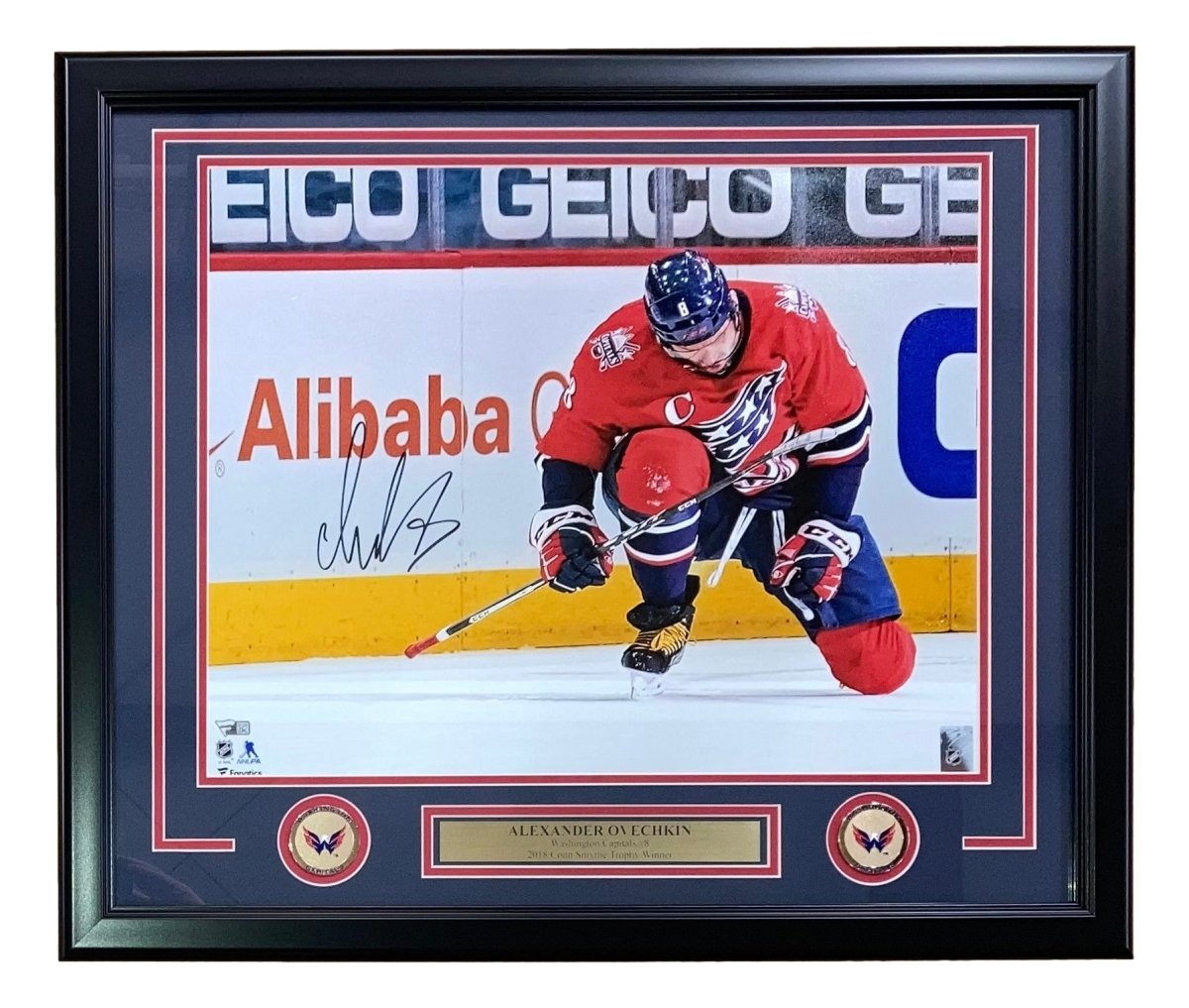 Alexander Ovechkin Signed Framed 16x20 Washington Capitals Photo Fanatics - Sports Integrity