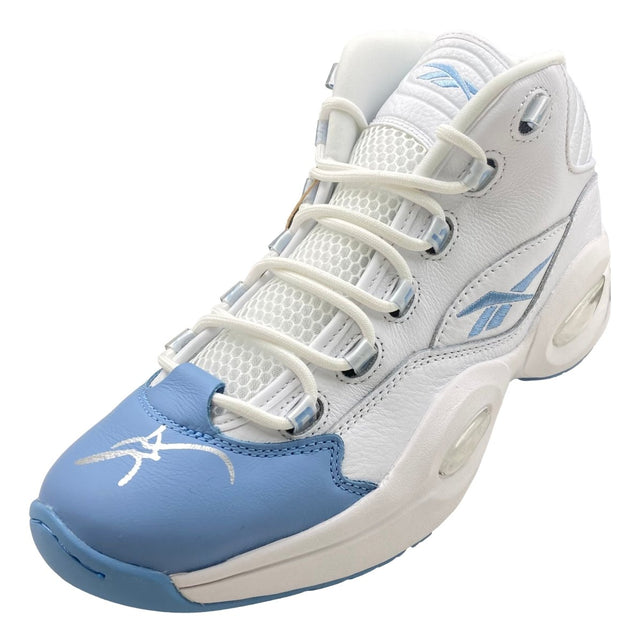 Allen Iverson 76ers Signed Left Reebok Question Mid Blue Shoe JSA ITP - Sports Integrity