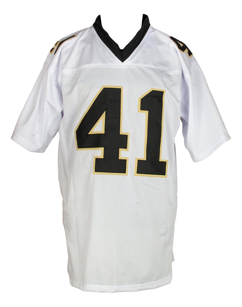 Alvin Kamara New Orleans Signed White Football Jersey BAS ITP - Sports Integrity