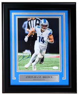 Amon-Ra St. Brown Signed Framed 8x10 Detroit Lions Photo JSA