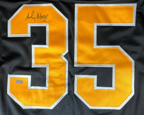 Andy Moog Boston Signed Black Hockey Jersey Sports Integrity - Sports Integrity