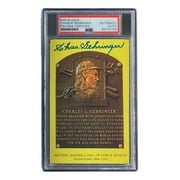 Charlie Gehringer Signed 4x6 Detroit Tigers HOF Plaque Card PSA/DNA 85025748 - Sports Integrity