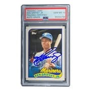 Ken Griffey Jr Signed Mariners 1989 Topps #41T Rookie Card PSA/DNA Gem MT 10 - Sports Integrity