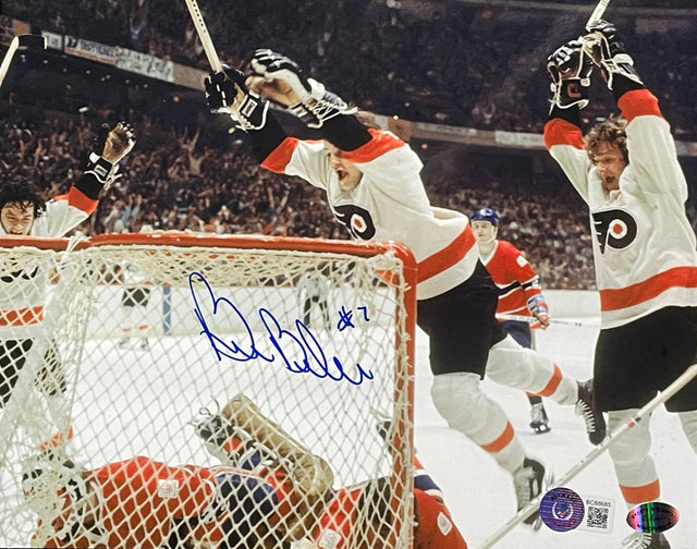 Bill Barber Signed 8x10 Philadelphia Flyers NHL Hockey Goal Photo BAS - Sports Integrity