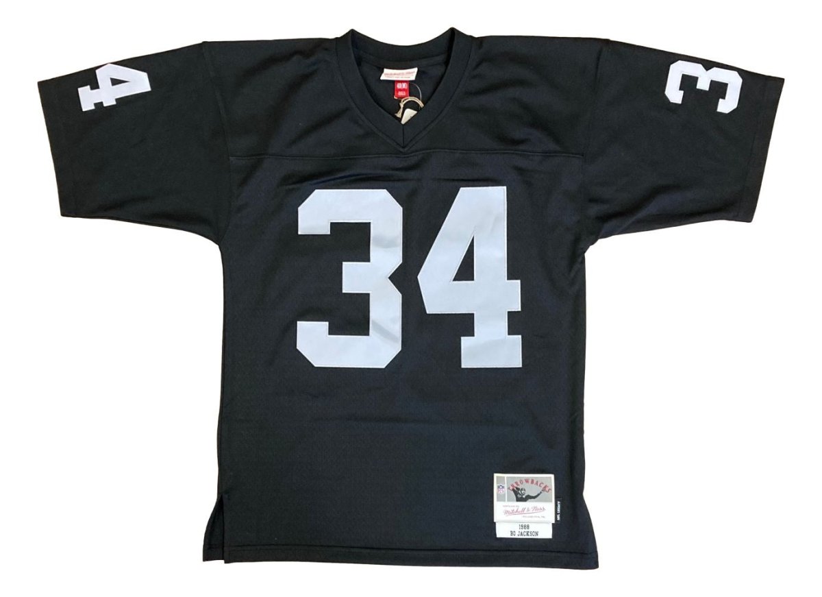 Bo Jackson Signed Oakland Raiders Mitchell & Ness Replica Jersey BAS ITP - Sports Integrity