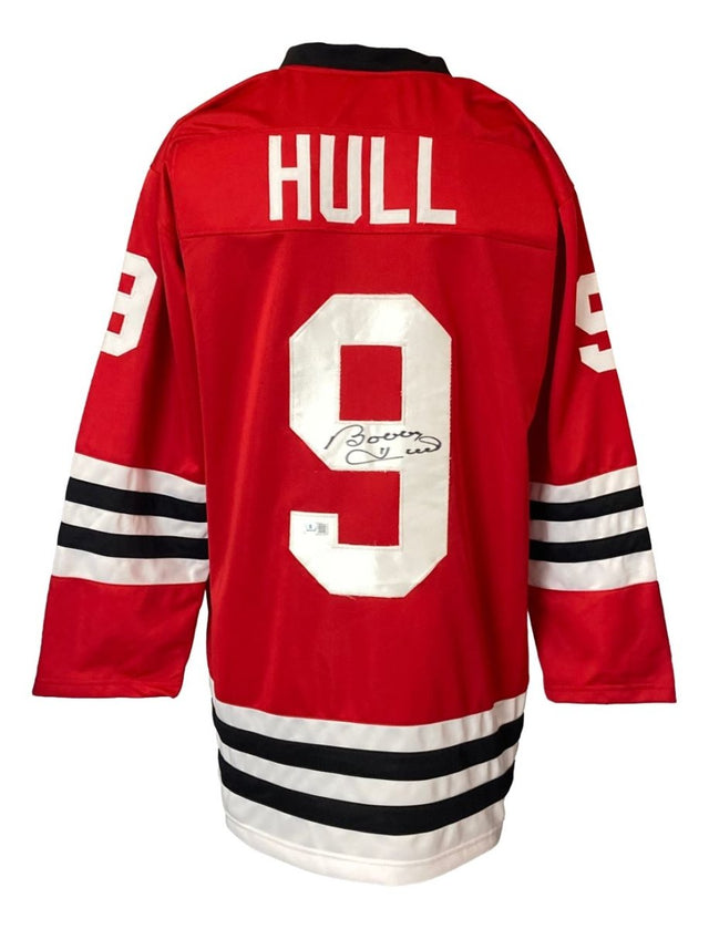 Bobby Hull Chicago Signed Red Hockey Jersey BAS - Sports Integrity