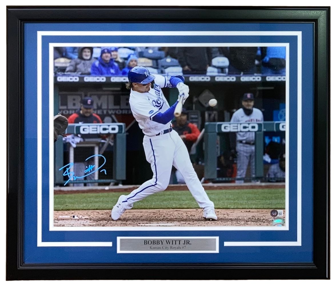 Bobby Witt Jr Signed Framed 16x20 Kansas City Royals Photo BAS ITP - Sports Integrity