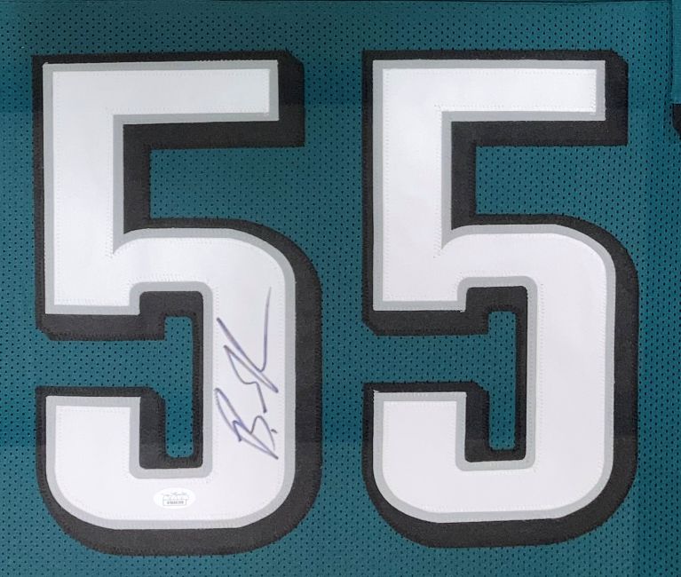 Brandon Graham SB 59 Champ Philadelphia Signed Framed Green Football Jersey JSA