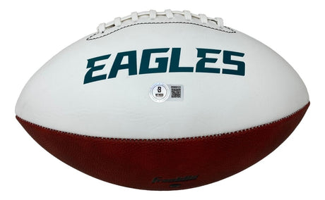 Brian Westbrook Signed Philadelphia Eagles Logo Football BAS - Sports Integrity