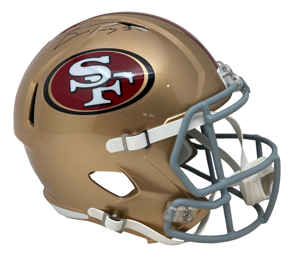 Brock Purdy Signed San Francisco 49ers Full Size Speed Replica Helmet Fanatics - Sports Integrity