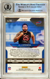 2020 Panini Prizm Red Wave #313 A.J. Epenesa RC 87/149 Buffalo Bills BAS Autograph 10