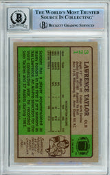 1984 Topps #321 Lawrence Taylor New York Giants BAS Autograph 10