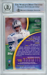 1999 Topps Stadium Club #122 Deion Sanders Dallas Cowboys BAS Autograph 10