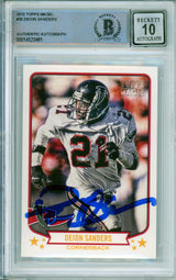 2013 Topps Magic #30 Deion Sanders Atlanta Falcons BAS Autograph 10