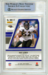 2021 Panini Mosaic Will to Win Mosaic #17 Ray Lewis Ravens BAS Autograph 10