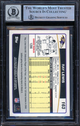 2006 Topps #163 Ray Lewis Baltimore Ravens BAS Autograph 10