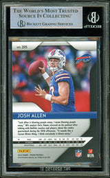 2018 Panini Prizm #205 Josh Allen RC Bills BAS Autograph 10