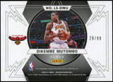 2020-21 Panini Obsidian Lightning Strike /99 #LS-DMU Dikembe Mutombo Auto Hawks