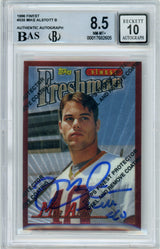 1996 Topps Finest #335 Mike Alstott Buccaneers RC BGS 8.5 Auto 10