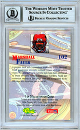 1994 Classic Comic SP #102 Marshall Faulk RC Colts BGS Autograph 10