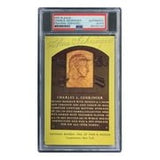 Charlie Gehringer Signed 4x6 Detroit Tigers HOF Plaque Card PSA/DNA 85025740 - Sports Integrity