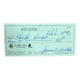 Hoyt Wilhem Baltimore Orioles Signed Bank Check #422 BAS - Sports Integrity