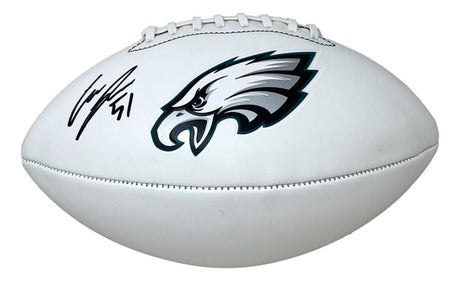 Cam Jurgens Signed Philadelphia Eagles Logo Football PSA/DNA - Sports Integrity