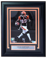 Chad Johnson Signed Framed 8x10 Cincinnati Bengals Photo BAS - Sports Integrity