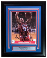 Charles Barkley Signed Framed 8x10 Philadelphia 76ers Photo JSA - Sports Integrity