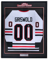 Chevy Chase Signed Framed Lampoons Christmas Vacation White Griswold Jersey JSA - Sports Integrity