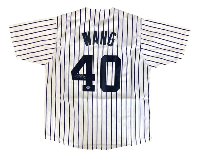 Chien Ming Wang New York Signed White Baseball Jersey PSA/DNA Hologram - Sports Integrity