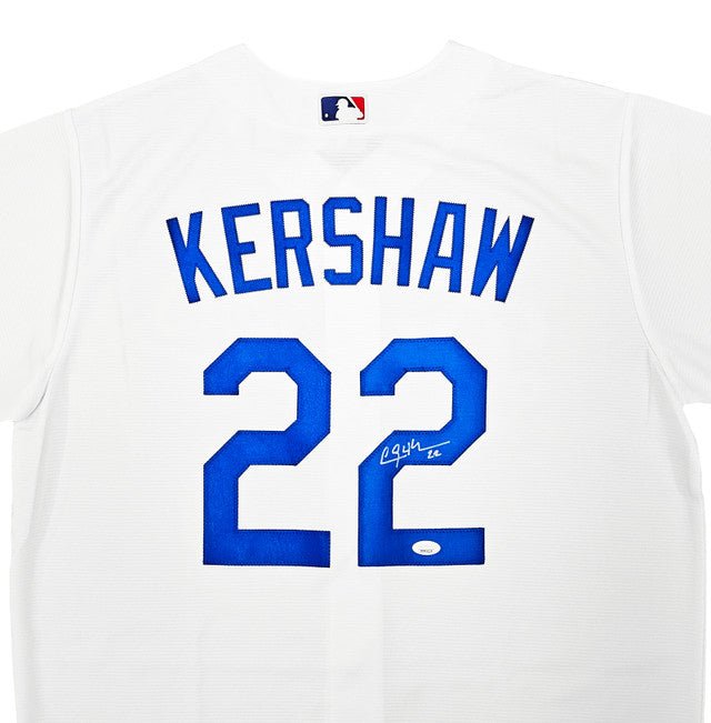 Clayton Kershaw Signed Los Angeles Dodgers Nike Baseball Jersey JSA LOA - Sports Integrity