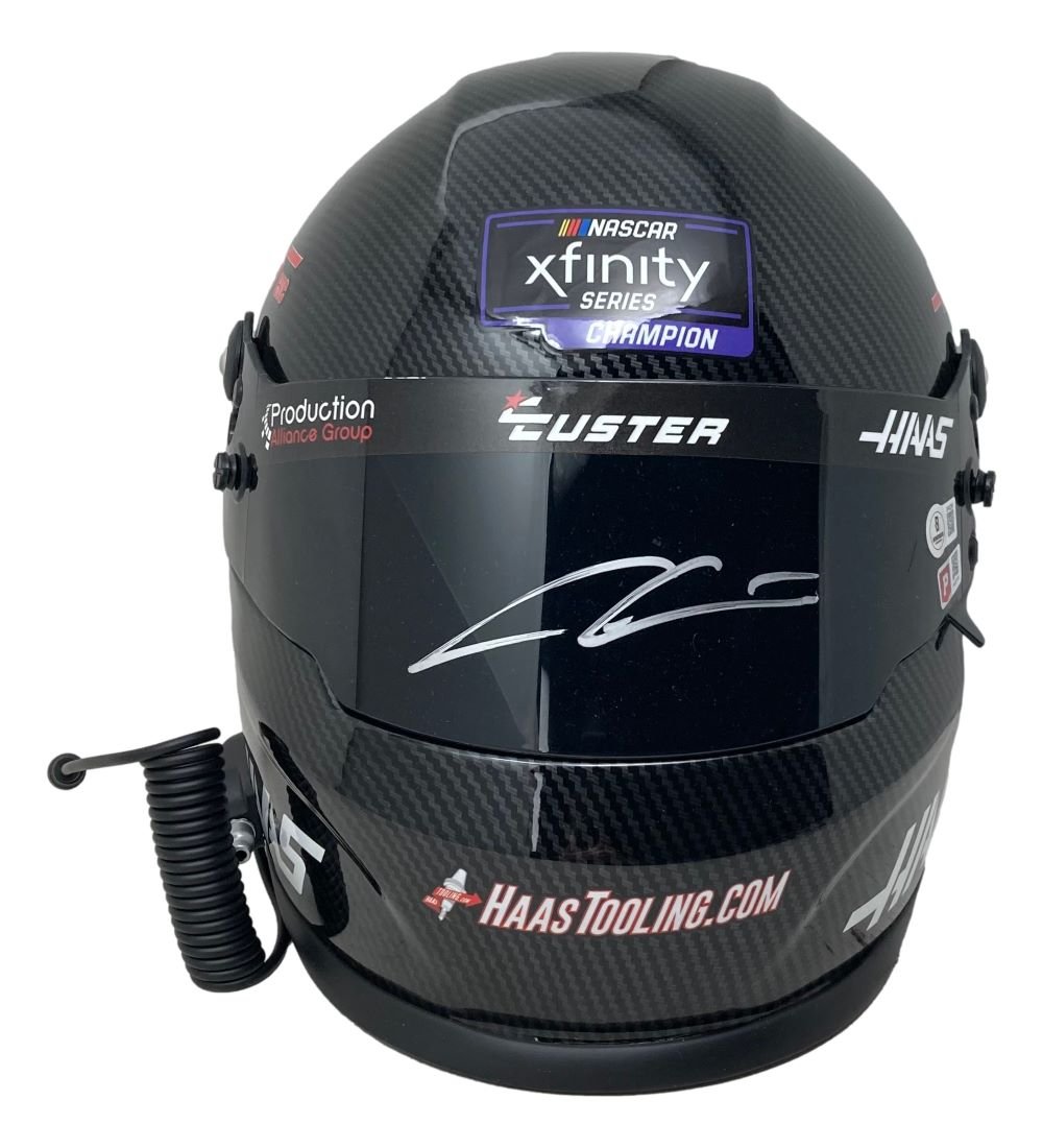 Cole Custer Signed NASCAR XFinity Full Size Replica Racing Helmet BAS - Sports Integrity