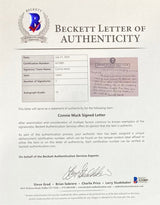 Connie Mack Philadelphia Athletics Signed Hand Written Letter BAS A31889 Auto 10 - Sports Integrity