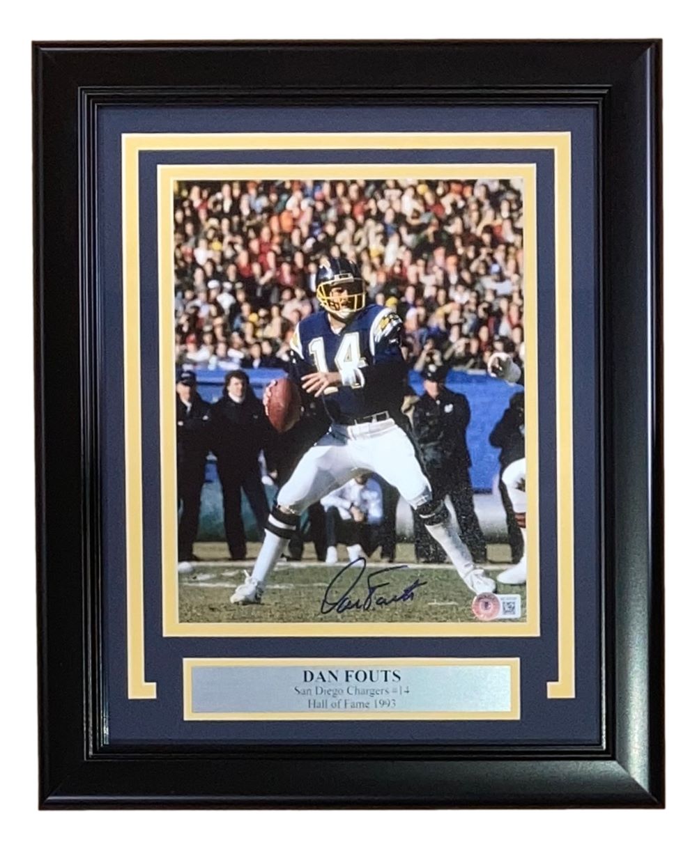 Dan Fouts Signed Framed 8x10 San Diego Chargers Photo BAS - Sports Integrity