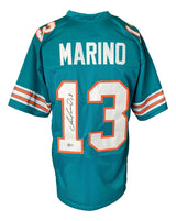 Dan Marino Miami Signed Teal Football Jersey BAS ITP - Sports Integrity