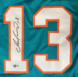 Dan Marino Miami Signed Teal Football Jersey BAS ITP - Sports Integrity