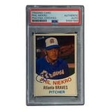 Phil Niekro Signed Atlanta Braves 1977 Hostess #111 Trading Card PSA/DNA - Sports Integrity