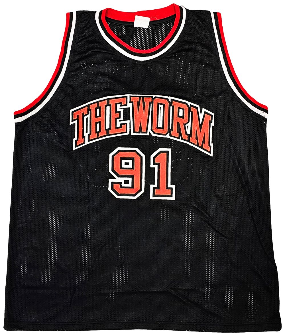 Dennis Rodman Chicago Signed Black Basketball Jersey JSA - Sports Integrity