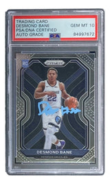 Desmond Bane Signed 2020 Panini Prizm #297 Rookie Card PSA/DNA Gem MT 10 - Sports Integrity