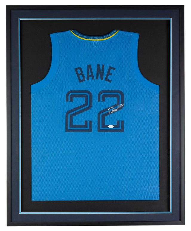 Desmond Bane Memphis Signed Framed Custom Blue Basketball Jersey JSA - Sports Integrity