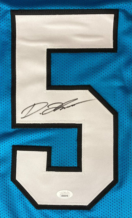 Diontae Johnson Carolina Signed Blue Football Jersey JSA ITP - Sports Integrity