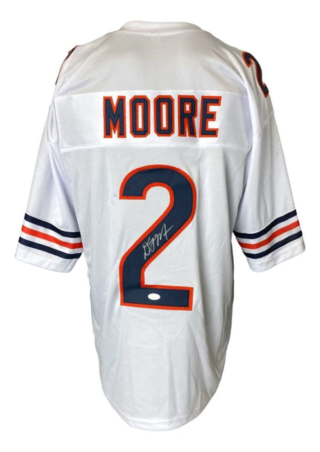 DJ Moore Chicago Signed White Football Jersey JSA ITP - Sports Integrity