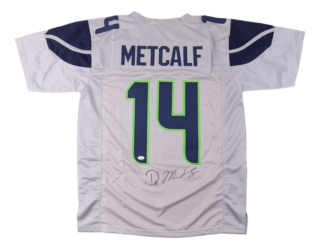 DK Metcalf Seattle Signed Gray Football Jersey JSA