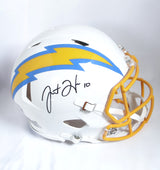 Justin Herbert Signed Chargers F/S Speed Authentic Helmet Beckett W *Black