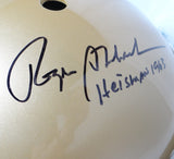 Roger Staubach Signed F/S Navy Midshipmen Schutt Helmet W/ Heisman- JSA W Auth