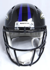 Ray Lewis Signed Baltimore Ravens F/S Speed Helmet- Beckett W Hologram *White