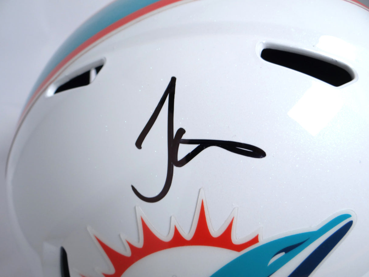 Tyreek Hill Autographed Miami Dolphins F/S Speed Helmet-Beckett W Hologram